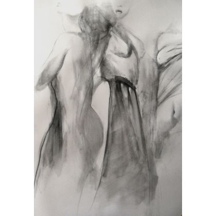 Alina Louka - rysunki tech.mieszana - kobiety 100x70 foto #1