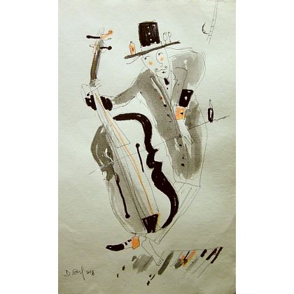 Anielscy muzykanci...., Dariusz Grajek, grafika warsztatowa