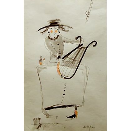 Anielscy muzykanci...., Dariusz Grajek, grafika warsztatowa