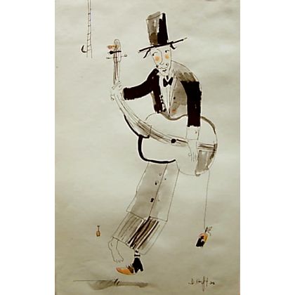 Dariusz Grajek - grafika warsztatowa - Anielscy muzykanci.... foto #1