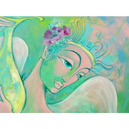 Nadia Siemek - obrazy akryl - "Anioł antyczny" foto #1
