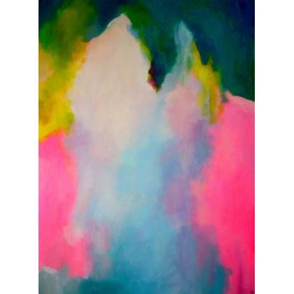Abstrakcja format 80/60cm, Paulina Lebida, obrazy akryl