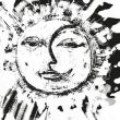 21x30cm plakat  Księzyc i Słońce