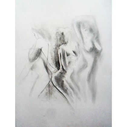 Woman 30x40, Alina Louka, rysunki tech.mieszana
