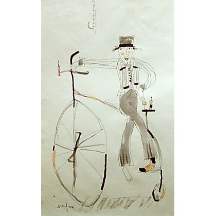 Roweriada....., Dariusz Grajek, grafika warsztatowa