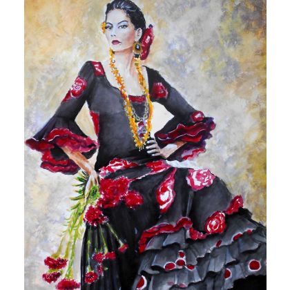 Włodek Rybacki - obrazy akwarela - Flamenco v foto #2