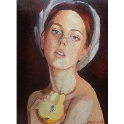 Pear, Natalia Biegalska, obrazy olejne