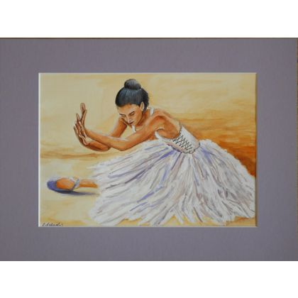 Włodek Rybacki - obrazy akwarela - Baletnica II foto #1