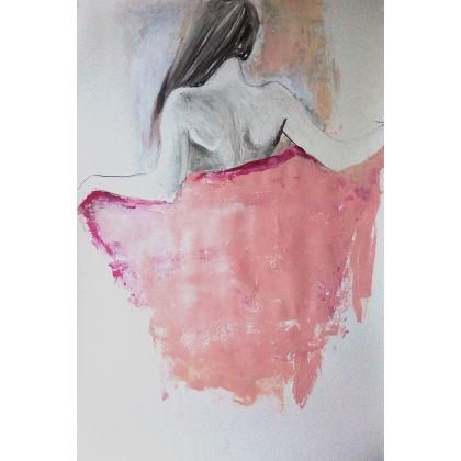chusta 100x70, Alina Louka, obrazy akryl