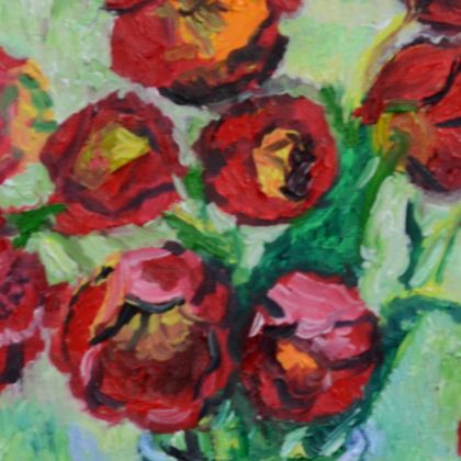 Elżbieta Marzan - obrazy olejne - Tulipany w wazonie foto #1
