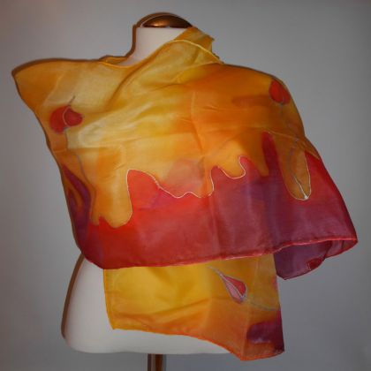 TULIPAN Silk 100%, Włodek Rybacki, chusty,apaszki