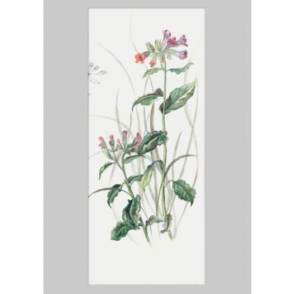 Kwiaty polne, Kateryna Honcharenko, obrazy akwarela