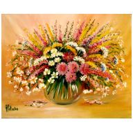 Polne kwiaty obraz olejny 40-50cm