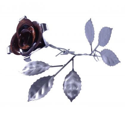 Metalowa róża z kolcami, Asdom Metal Design, upcycling design