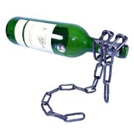 Stojak na wino ze starego łańcucha