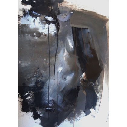 woman 50x70, Alina Louka, obrazy akryl