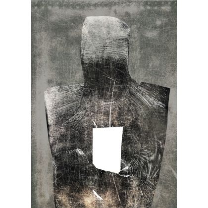 Monolit, Krzysztof Krawiec, grafika tech. mieszana