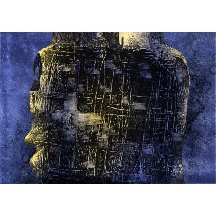 Babel, Krzysztof Krawiec, grafika tech. mieszana