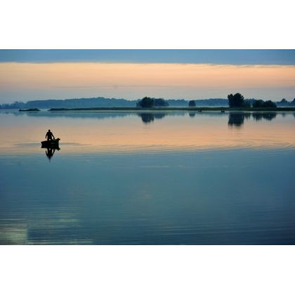 Samotność wędkarza czyli cisza., Dariusz Żabiński, fotografia artystyczna