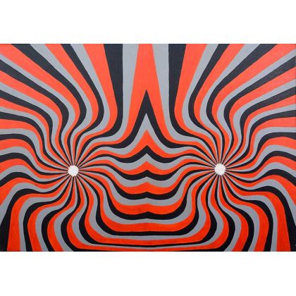 mały op-art, Małgorzata Kossakowska, obrazy akryl