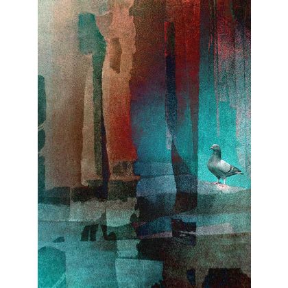 gołębi spacer, Małgorzata Kossakowska, Grafika cyfrowa