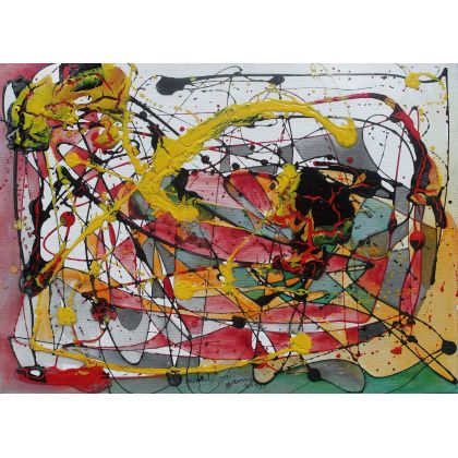 Kandinsky - wariacje, Mariola Świgulska, obrazy akryl