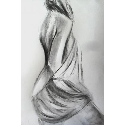 woman 50x70, Alina Louka, rysunki tech.mieszana