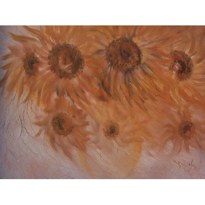 Sunflowers, Mariola Świgulska, obrazy olejne