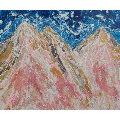 Niebo van Gogha nad Granią, Mariola Świgulska, obrazy akryl
