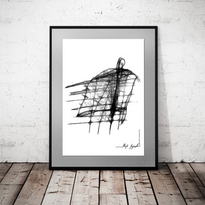 komplet grafik - 50x40cm, Maja Gajewska, grafika tech. mieszana