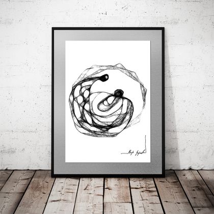 Maja Gajewska - grafika tech. mieszana - komplet grafik - 50x40cm foto #1