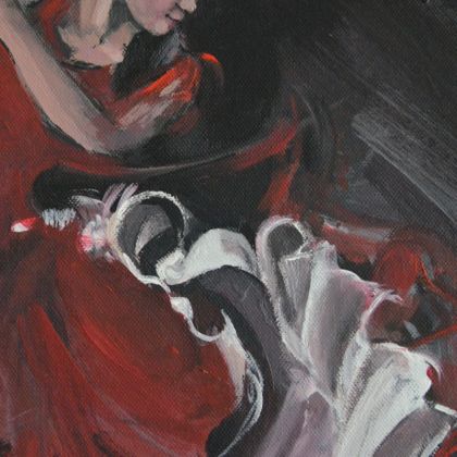 Anawa-art - obrazy akryl - Flamenco. Akryl, płótno. 70x50 cm foto #2