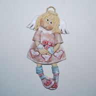 MARYLKA Z BUKIETEM - ANIOŁEK
