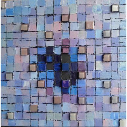 Krystyna Ciećwierska - mozaika ceramiczna - Indygo dla Pani Joanny foto #1