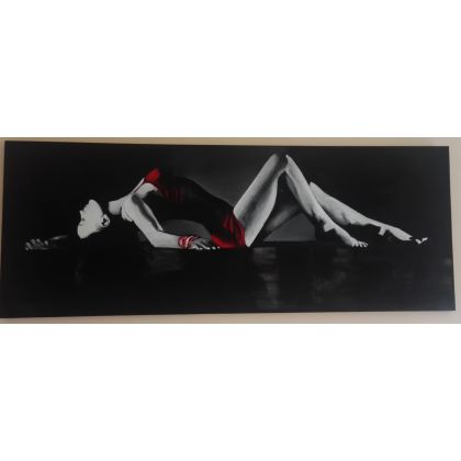 ioriel - obrazy akryl - Kobieta w czerni foto #3