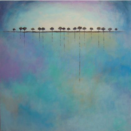 Drzewa, Paulina Lebida, obrazy akryl