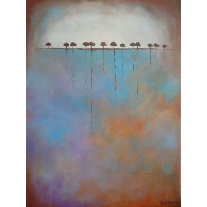 Drzewa   w brązach, Paulina Lebida, obrazy akryl