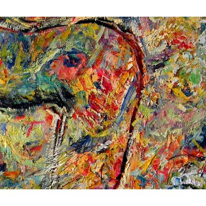 Eryk Maler - obrazy olejne - Akt, Kobieta sfinks i serca, 70x100 foto #2