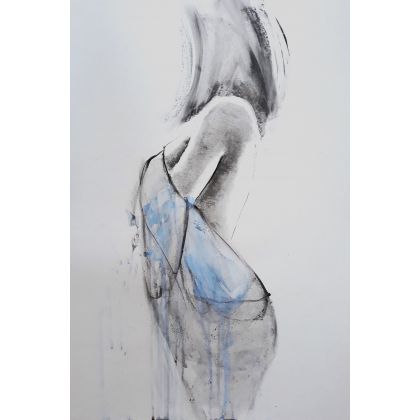 blue 50x70, Galeria Wanda Willam, obrazy tech. mieszana