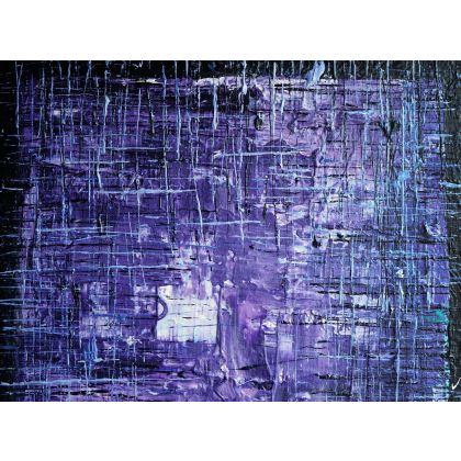 Krystyna Ciećwierska - obrazy akryl - fiołkowy foto #2