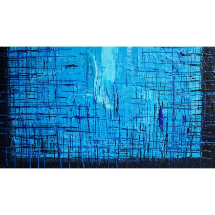 Krystyna Ciećwierska - obrazy akryl - wielki błękit foto #1