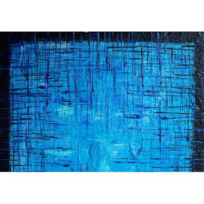 Krystyna Ciećwierska - obrazy akryl - wielki błękit foto #2