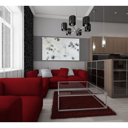 Agnieszka Potocka-Makoś - obrazy akryl - Dzikie gołębie IV - 70x120 abstrakcja foto #4