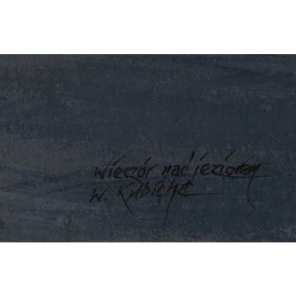 Witold Kubicha - obrazy akryl - Wieczór nad jeziorem - obraz akrylowy foto #1