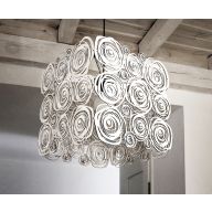 LAMPA AIKO  shabby chic biała duża pro