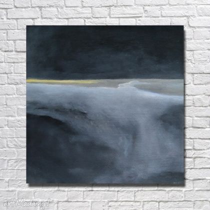 Abstrakcja w czeni i bieli, Paulina Lebida, obrazy akryl