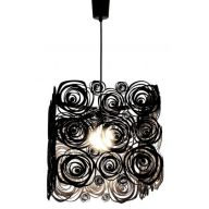 LAMPA KEIKO czarna glamour róże duża