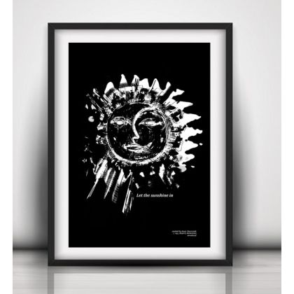 Anna Skowronek - Grafika cyfrowa - 30x40  plakat Słońce i Księżyc foto #2