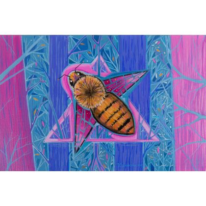 Pszczoła Trzecia, Karolina Skórska, obrazy akryl