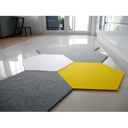 home variety - na podłogę - Filcowy dywan sześciobok, heksagon, sza foto #2